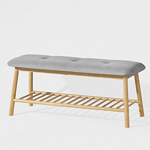 SoBuy® Schuhbank, Bettbank, Sitzbank, Schuhregal, Badregal, FSR24-HG