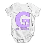 TWISTED ENVY Baby Mädchen (0-24 Monate) Body Gr. 6-12 Monate, weiß