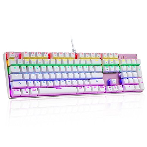 Preisvergleich Produktbild CK104 Tastatur , Kaiki Motospeed Inflictor CK104 Mechanische Tastaturschalter Backlit RGB SL