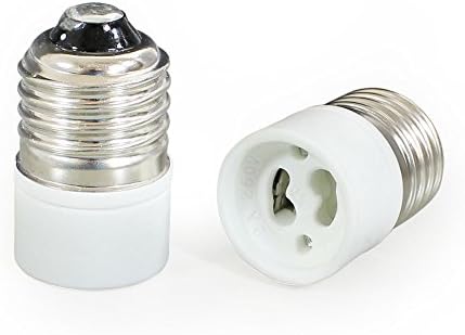 [lux.pro]® 10 X E27 TO GU10 LAMP LIGHT BULB BASE SOCKET CONVERTER - ADAPTOR