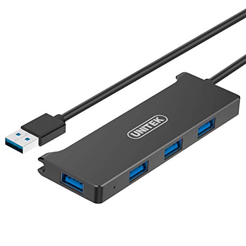 Preisvergleich Produktbild UNITEK Y-3145 USB3.0 4-Port Hub Schwarz