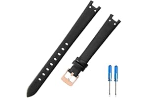 LANAPPTLTG Leather Watch Strap Women's Fit For Anne Klein Ak2156/2157/2618 Series Concave Interface Red Black White Watchbands