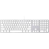 Apple MB110LB/B Tastatur mit Ziffernblock f&uuml;r MacBook (US-Englisch, USB 2.0) weiss