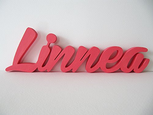 Personalised Wooden Name Plaques (sweet pink)