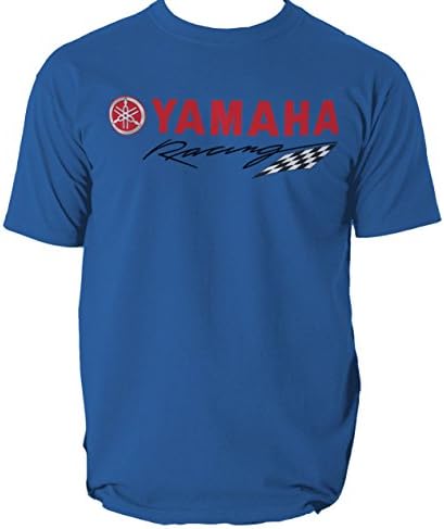Yamaha Shirt T Biker Motorbike Rossi S Moto Mens Tee Printed (Large, Royal Blue)