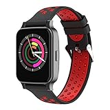 Chengstore Sport-Smartwatch, Bluetooth-Smartwatch, wasserdicht, Fitness-Tracker, Armbanduhr mit Herzfrequenz, Blutdruckmessung, Fernbedienung, Kamera, Musik für Android oder iOS Smartphones, rot