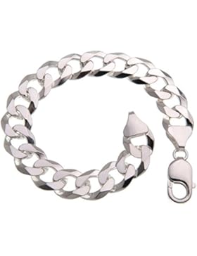 Panzerkette Armband 12mm - 925 Silber - Länge 16-25cm