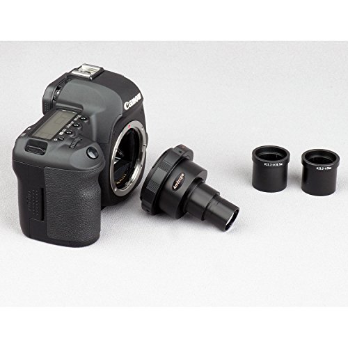 AmScope - Adaptador de cámaras réflex analógicas y digitales Canon para microscopio