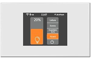 LANBON LCD interruttore dimmer intelligente 1 bande, tramite WiFi Mesh senza cadute e ritardi, supporta Alexa e Google Home, cavo neutro richiesto (L8-HD-IT)