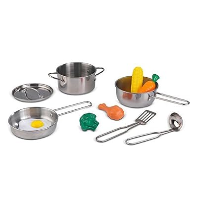 KidKraft - Ensemble batterie de Cuisine enfant en bois Deluxe avec légumes
