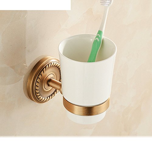Preisvergleich Produktbild Antik Kupfer-Becher Zahnbürste Cup Suite Keramiktasse Badezimmerzahnstangen Doppel - Cup.-A