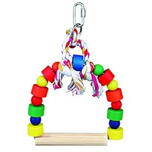 Trixie Columpio Arco Coloreado Tacos Madera, 13×19 cm