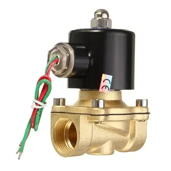 AMPEREUS 2W-200-20 AC220V 3/4inch Brass Electric Solenoid Valve Water Air Fuels