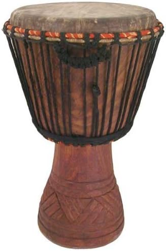 Africa Heartwood Project Hand-carved Djembe Drum From Africa - 14"x25" Oversize with Big Bass