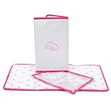 Pink Lining Wickeltasche Twins Bag ‚Twice as Nice‘ Cream Bows on Pink - 5