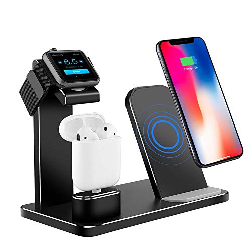 BeonJFx 3-in-1 Phone Wireless Charger Charging Dock Station for iPhone iWatch AirPods