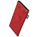 Produktbild fitBAG Classic Rot Handytasche Tasche aus original Alcantara mit Microfaserinnenfutter für Bea-fon Beafon C20 | Hülle mit Reinigungsfunktion | Made in Germany