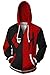 Produktbild MingoTor Clownin Herren Damen Kapuzenjacke 3D Pullover mit Kapuze Sweatjacke Hoodie Cosplay Kostüm Unisex L