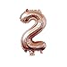 Produktbild LanLan Dekorationen Luftballons 40 Zoll Rose Gold Anzahl Folie Helium Ballon f¨¹r Geburtstagsparty Dekoration 2