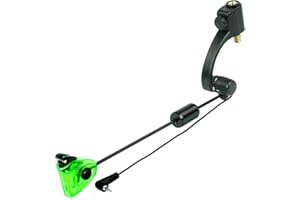 ‎HIRISI TACKLE Hirisi Tackle Karpfenangeln Swinger, 4 Farben,Led Lichter, Swinger Bissanzeiger AngelzubehöR, Einstellbare ElastizitäT, 2 Stufen，Mit Schnellkupplung