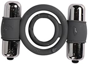 AWWFN Delay Ring, Male Silicone Delay Ring / Silicone Ring / Double Head Vibration Delay Ring More Intense Pleasure Feeling For Her And For Him