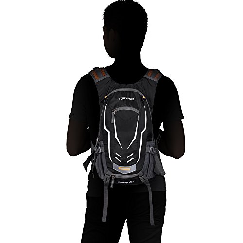 Toptrek Ultraleicht Fahrradrucksack Wasserdicht mit Regenschutz 18L Trinkrucksack Fahrrad Sportrucksack Radsport Rucksack für Herren/Damen - 7