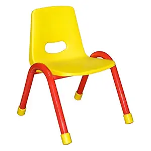 BaCHPan Chair Perfect Kids Chair for Home Playroom School and Daycare | Age 2-6 Years | Yellow | Comfy