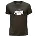 Produktbild STUFF4 Herren/X groß (XL)/Dunkelbraun/Rundhals T-Shirt/Schablone Auto-Kunst / V60 T6