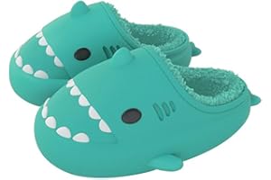 OEAK Ciabatte Donna Adulto Bambino Inverno Ciabatte Squalo Donna Caldo Pantofole Uomo Pelose Antiscivolo Suola Spessa Ciabatte Animato Ultra Morbido Pantofole Mare Spiaggia Lavabili
