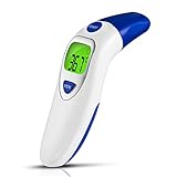 KKCITE Medical Ear Thermometer with Forehead Function，Fever Alarm, High Accuracy