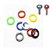 Produktbild ICYANG Schlüsselkappe Schlüsselkennring Bunte Hohl Silikon Schlüsselring Schlüssel Identifier Abdeckungen Ringe Kopf, Pack von 24