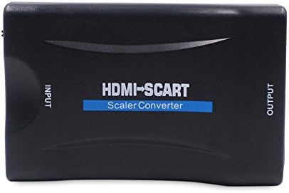 HDMI to Scart Converter HDMI input SCART output Composite video HD stereo audio adapter with USB charging cable for SKY HD Blu-ray DVD APPLE TV PS3 (Not for 4K devices)