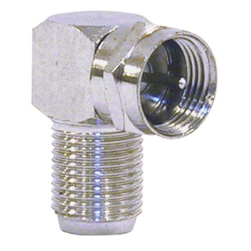 MARQUE+GENERIQUE Adaptateur Métal Type F Mâle Femelle Coudé Angle 90°
