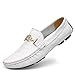 Produktbild CAI-HY Herren Freizeitschuhe Weiche Sohle Comfort Driving Schuhe Müßiggänger & Slip-Ons Lazy Shoes,White,39