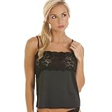 Camille Womens Ladies Luxury Black Camisole Lace Trim Top 22