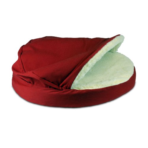 Snoozer Orthopedic Cozy Cave Pet Bed, Large, Red by Snoozer