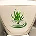 Produktbild Toilette Aufkleber Aloe Vera Saft Tropft Kreative Cartoon Home Wandaufkleber Wand Wc Wc Dekor (1 Beutel / 2 SäTze) 20,5 * 22,3 Cm