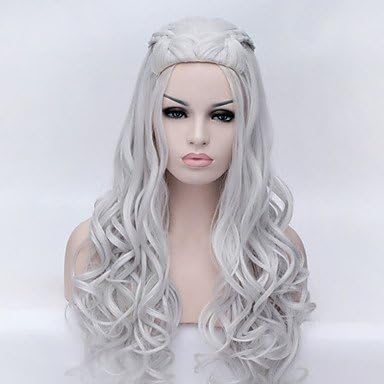 Synthetic Wig Wavy With Ponytail African Braids Braided Wig Women's Cosplay Wig Synthetic Hair