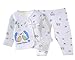 Hibaby Unisex Baby Newborn Hedgehogs Print Belted Shirt and Pants 2PCs Set 50/Fit 0-3M