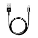 Price comparison product image iProtect - 50 cm USB Charging and Data Cable for iPhone 5 5s 5c SE, iPhone 6 6 Plus 6s 6s Plus, iPhone 7 7 Plus, iPhone 8 8 Plus, iPhone X, iPad - Black