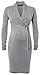 Noppies Women's Dress knit ls Zara Long Sleeve Maternity Dress, Grey (Grey Melange C246), Size 18 (Manufacturer size: XX-Large)