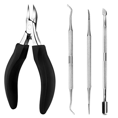 Bever Alicates Cortaúñas Profesional, Alicates de uñas Pinzas para Uñas Gruesas y duras, Paroniquia, Onicomicosis, Herramientas de Manicura y Pedicura