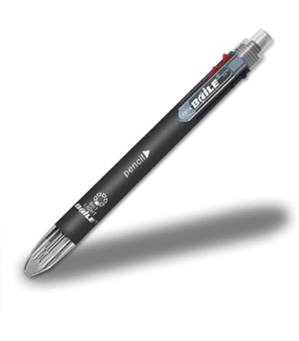 Snner 6-in-1 Kugelschreiber Mit Druckbleistift – 5 Farben, Leuchtende Tinte