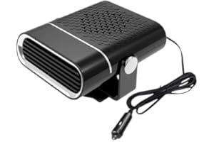 RUDFUZ Car Heater 12V 150W Multi-Function Portable Car Heater Demister Defroster with Cigarette Lighter Plug 2 in 1 Fast Heating and Cooling Function, 360° Free Adjustment for Cars Vehicle Kits