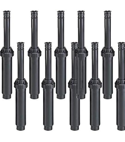 Arroseurs KRain Minipro 1/2" - Lot De 4 | Portée 4.9-14m, Angle Réglable | Pour Jardin & Pelouse