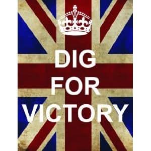 P2504 DIG FOR VICTORY WW2 UNION JACK KEEP CALM AND CARRY ON RANGE ...