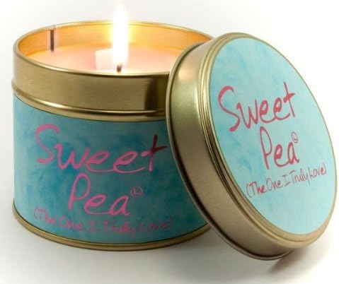 Lily Flame Scented Candle in a presentation Tin - Sweet Pea