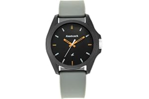 Fastrack Tees Analog Grey Dial Unisex-Adult Watch-68011PP08