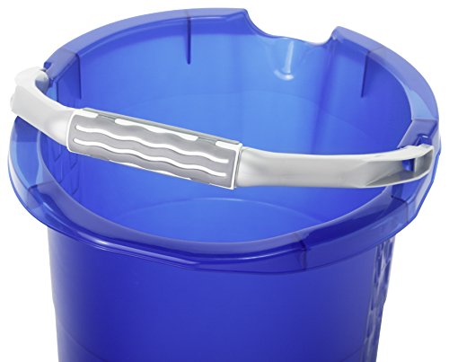 Rotho Eimer Haushalt SOFTLINE, Skaleneimer aus Kunststoff in transparent, mit Softgriff, Inhalt Eimer 10 Liter, ca. 32 x 29 x 27,5 cm - 2