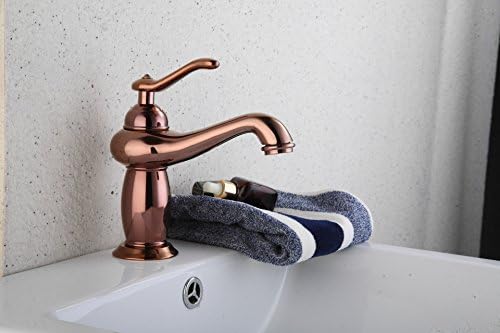 Modern fashion bathroom sink faucet Continental rose gold copper faucet hot and cold faucet new vintage wash basin faucet